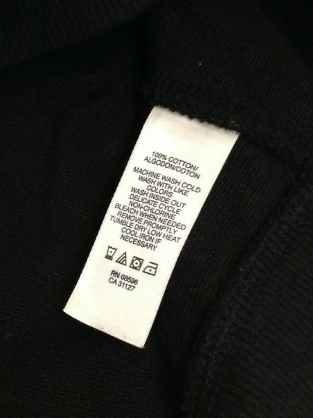 DKNY JEANS HOODIE PULLOVER SWEATSHIRT WOMENS M BLACK LIGHTWEIGHT COTTON